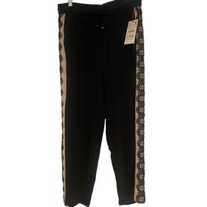 Zara Stretchy Trousers with Side Detail Embroidery